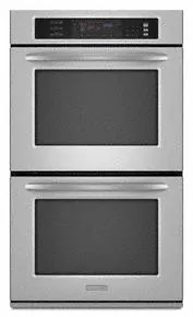 Kitchenaid KEBS207SSS Double Oven 30" Width 4.3 Cu. Ft. Capacity Even-Heat&#8482; True Convection System In Upper Oven Architect Series Ii Double Wall Ovens built-in double oven 30 inch