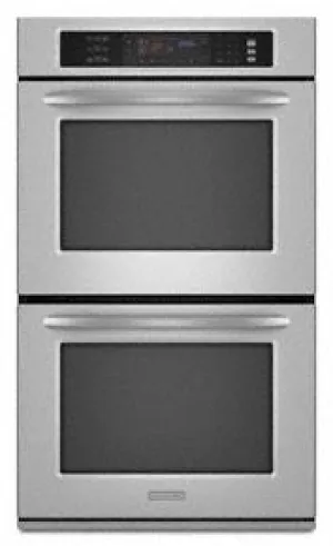 Kitchenaid KEBS208SSS Double Oven 30" Width 4.3 Cu. Ft. Capacity Even-Heat&#8482; True Convection System In Upper And Lower Oven Architect Series Ii Double Wall Ovens built-in double oven 30 inch