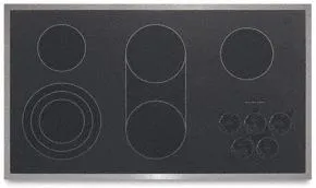 Kitchenaid KECC568RPS 5 Elements Premium Surface With Subtle Watermark Electric 36" Width Architect Series Ii Cooktops ceramic electric cooktops