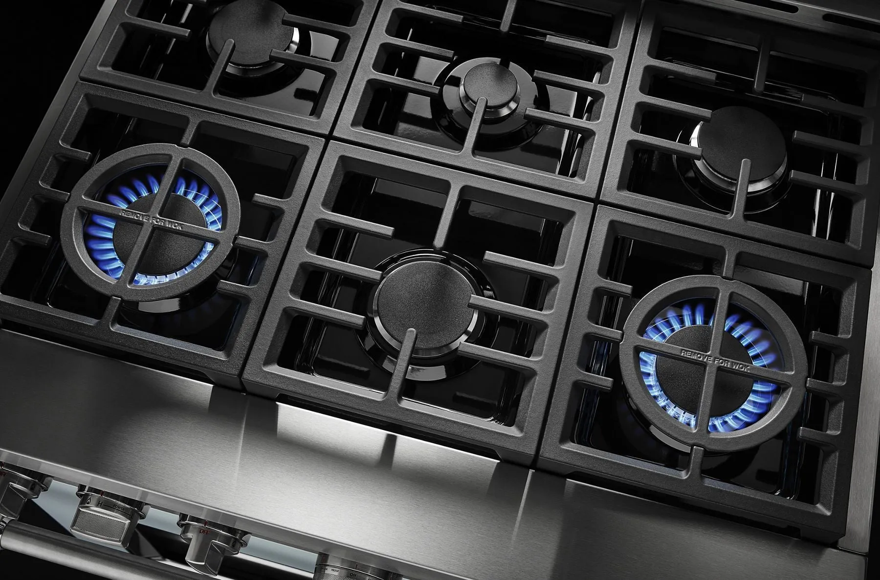 Kitchenaid KFGC506JMB Kitchenaid 36'' Smart Commercial-Style Gas Range With 6 Burners - Misty Blue