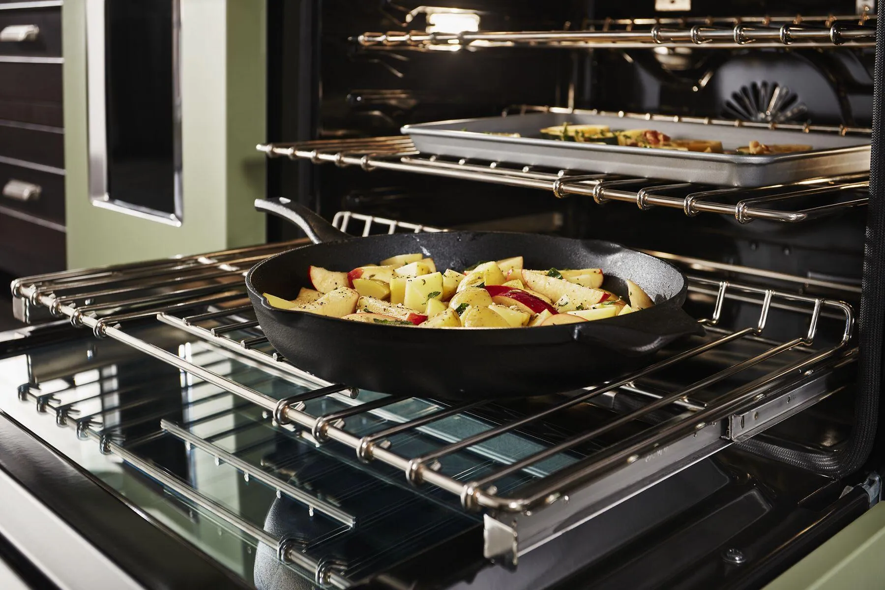 Kitchenaid KFGC558JAV Kitchenaid 48'' Smart Commercial-Style Gas Range With Griddle - Avocado Cream