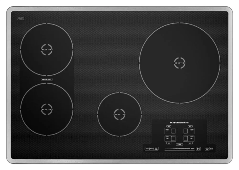Kitchenaid KICU509XSS 30-Inch 4 Element Induction Cooktop, Architect Series Ii - Stainless Steel