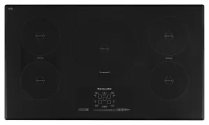 Kitchenaid KICU569XBL 36-Inch 5-Element Induction Cooktop, Architect Series Ii - Black Electric slide-in electric cooking range