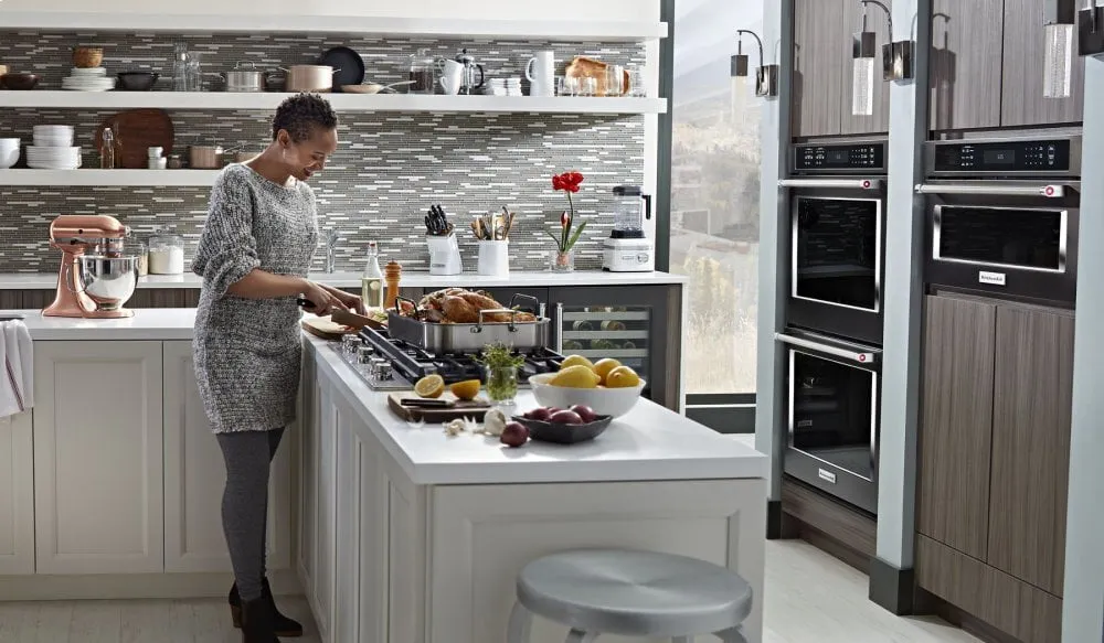 Kitchenaid KMBP100EBS 30" Built In Microwave Oven With Convection Cooking - Black Stainless Steel With Printshield&#8482; Finish