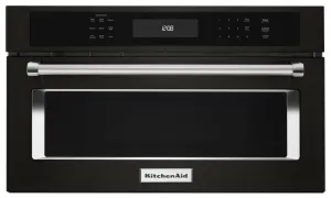 Kitchenaid KMBP107EBS 27" Built In Microwave Oven With Convection Cooking - Black Stainless Steel With Printshield&#8482; Finish Built In Microwaves best built-in microwave deals