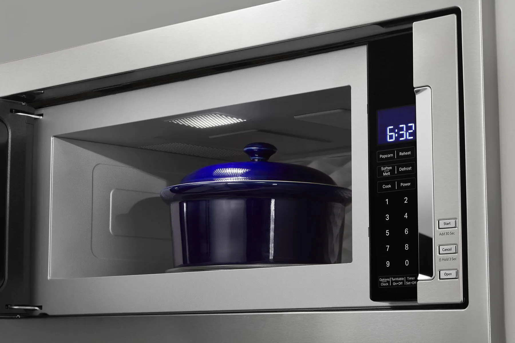 Kitchenaid KMBT5011KSS 1000 Watt Built-In Low Profile Microwave With Slim Trim Kit - Stainless Steel