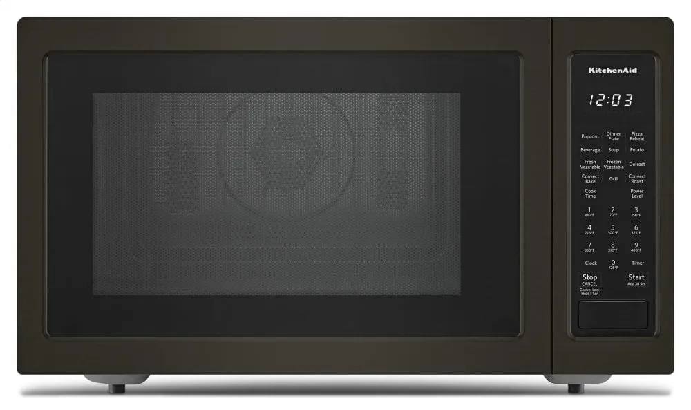 Kitchenaid KMCC5015GBS 21 3/4" Countertop Convection Microwave Oven With Printshield&#8482; Finish - 1000 Watt - Black Stainless Steel With Printshield&#8482; Finish Countertop Microwaves compact countertop microwave oven