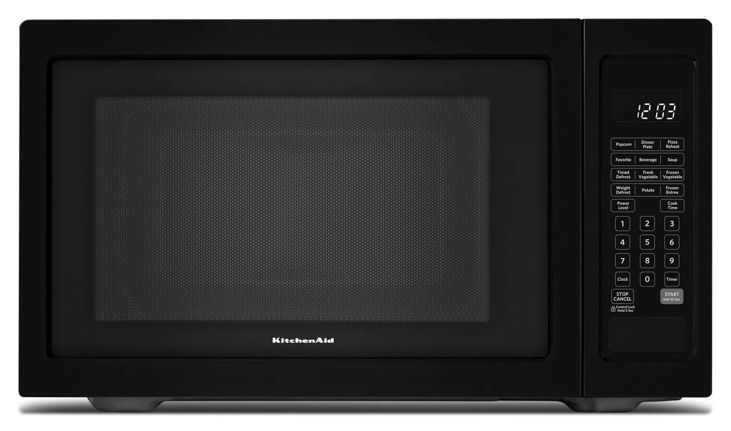 Kitchenaid KMCS1016GBL 21 3/4" Countertop Microwave Oven - 1200 Watt Black Countertop Microwaves compact countertop microwave oven