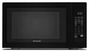 Kitchenaid KMCS1016GBL 21 3/4" Countertop Microwave Oven - 1200 Watt Black Countertop Microwaves compact countertop microwave oven