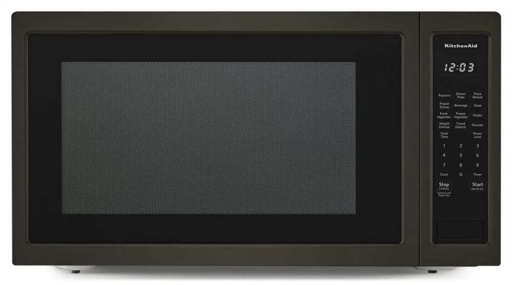 Kitchenaid KMCS3022GBS 24" Countertop Microwave Oven With Printshield&#8482; Finish - 1200 Watt - Black Stainless Countertop Microwaves compact countertop microwave oven