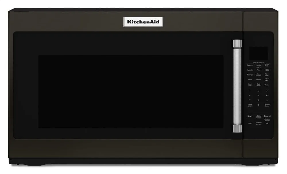 Kitchenaid KMHS120EBS 1000-Watt Microwave With 7 Sensor Functions - 30" - Black Stainless Steel With Printshield&#8482; Finish Over The Range Microwaves convection over-the-range microwave