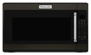 Kitchenaid KMHS120EBS 1000-Watt Microwave With 7 Sensor Functions - 30" - Black Stainless Steel With Printshield&#8482; Finish Microwave Ovens large capacity kitchen microwave
