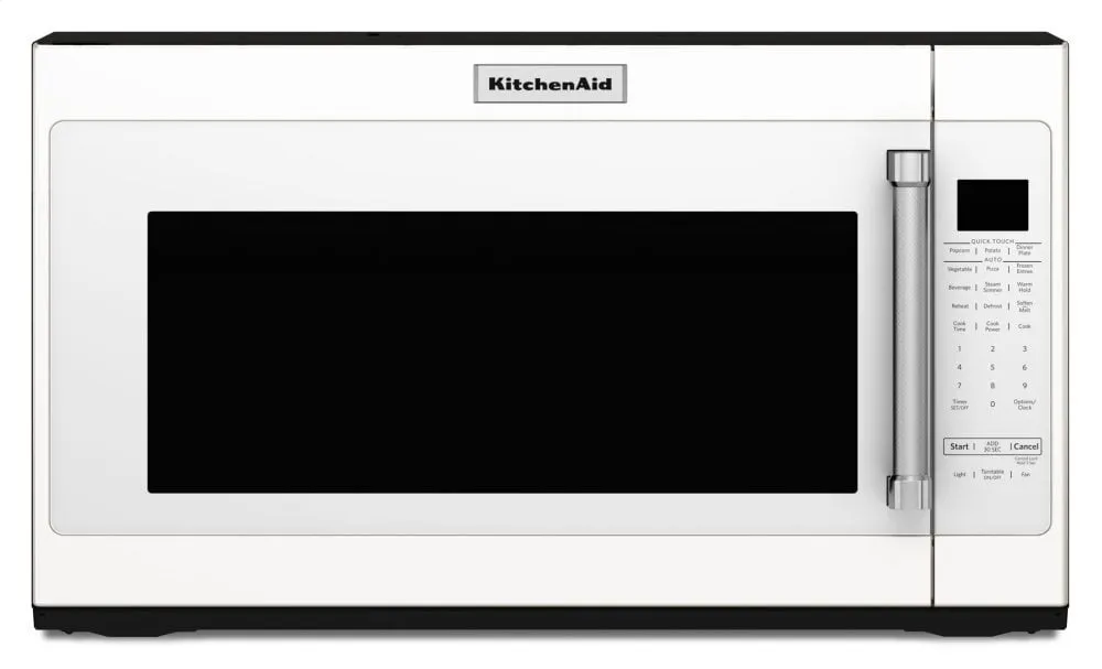 Kitchenaid KMHS120EWH 1000-Watt Microwave With 7 Sensor Functions - 30" - White Microwave Ovens large capacity kitchen microwave