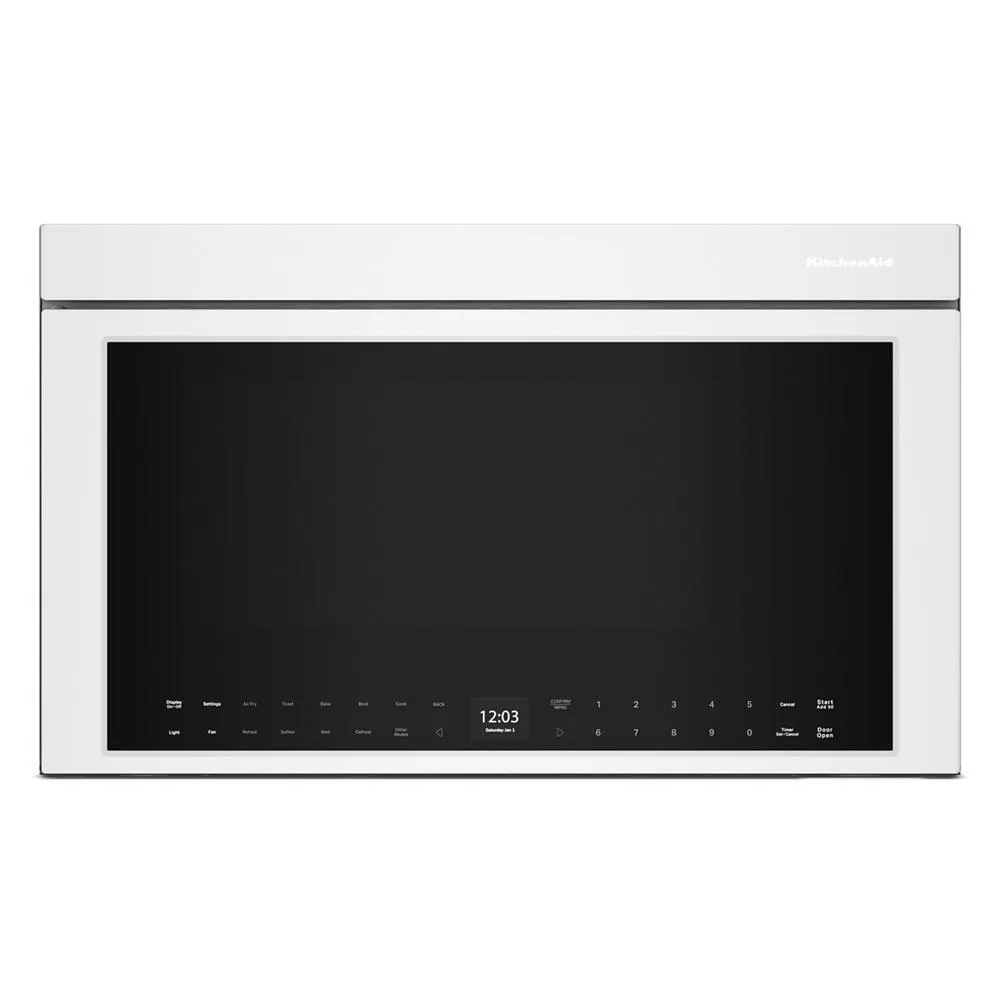 Kitchenaid KMMF530PWH Kitchenaid Multifunction Over-The-Range Oven With Flush Built-In Design Microwave Ovens smart sensor microwave oven
