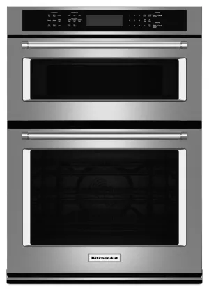 Kitchenaid KOCE507ESS 27" Combination Wall Oven With Even-Heat&#8482; True Convection (Lower Oven) - Stainless Steel Wall Ovens 27 inch wall oven built-in