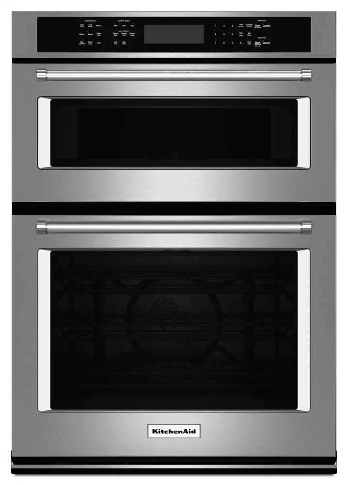 Kitchenaid KOCE507ESS 27" Combination Wall Oven With Even-Heat&#8482; True Convection (Lower Oven) - Stainless Steel Wall Ovens 27 inch wall oven built-in