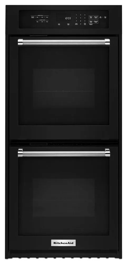 Kitchenaid KODC304EBL 24" Double Wall Oven With True Convection - Black Double Wall Ovens built-in double oven 30 inch