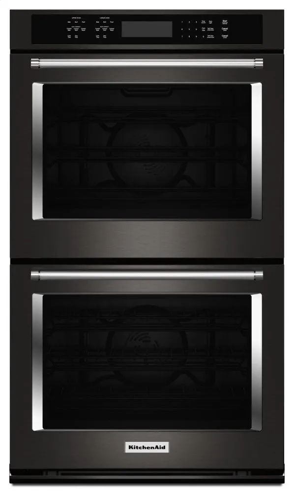 Kitchenaid KODE500EBS 30" Double Wall Oven With Even-Heat&#8482; True Convection - Black Stainless Steel With Printshield&#8482; Finish Double Wall Ovens built-in double oven 30 inch