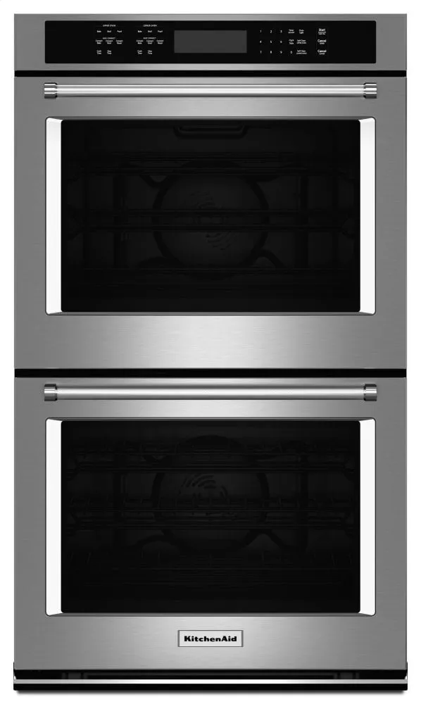 Kitchenaid KODE507ESS 27" Double Wall Oven With Even-Heat&#8482; True Convection - Stainless Steel Double Wall Ovens built-in double oven 30 inch