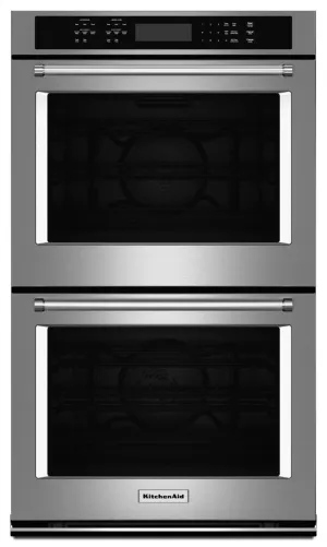 Kitchenaid KODE507ESS 27" Double Wall Oven With Even-Heat&#8482; True Convection - Stainless Steel Double Wall Ovens built-in double oven 30 inch
