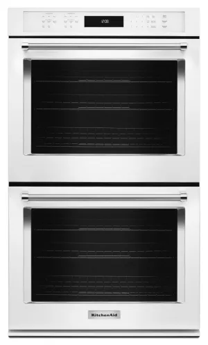 Kitchenaid KODE507EWH 27" Double Wall Oven With Even-Heat&#8482; True Convection - White Wall Ovens oven with smart temperature control