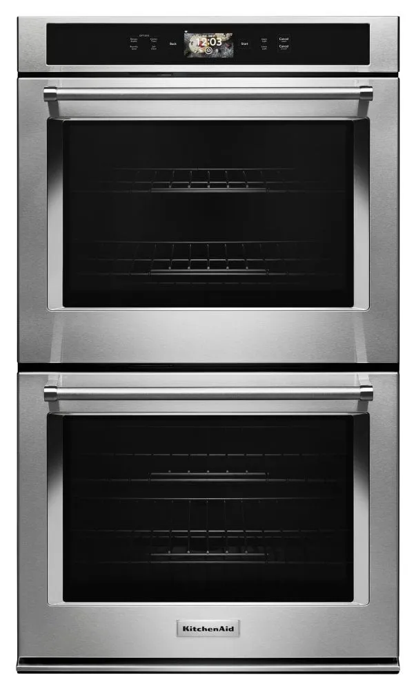 Kitchenaid KODE900HSS Smart Oven  30" Double Oven With Powered Attachments - Stainless Steel Wall Ovens oven with smart temperature control