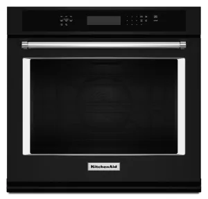 Kitchenaid KOSE507EBL 27" Single Wall Oven With Even-Heat&#8482; True Convection - Black Single Wall Ovens electric wall oven with convection