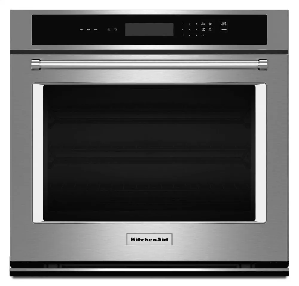 Kitchenaid KOST100ESS 30" Single Wall Oven With Even-Heat&#8482; Thermal Bake/Broil - Stainless Steel Single Wall Ovens electric wall oven with convection