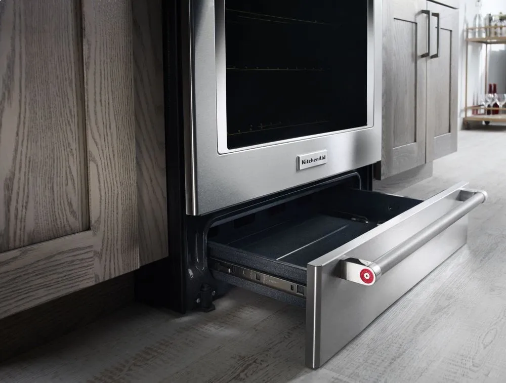 Kitchenaid KSEB900ESS 30-Inch 5-Element Electric Convection Slide-In Range With Baking Drawer - Stainless Steel