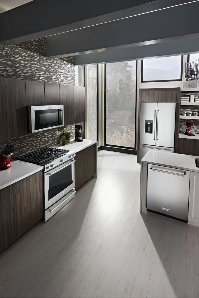 Kitchenaid KSGG700ESS 30-Inch 5-Burner Gas Slide-In Convection Range - Stainless Steel