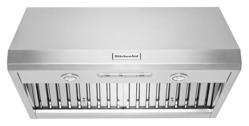 Kitchenaid KVWC906JSS 36" 585-1170 Cfm Motor Class Commercial-Style Wall-Mount Canopy Range Hood - Stainless Steel Ducted Hoods under cabinet ducted hood
