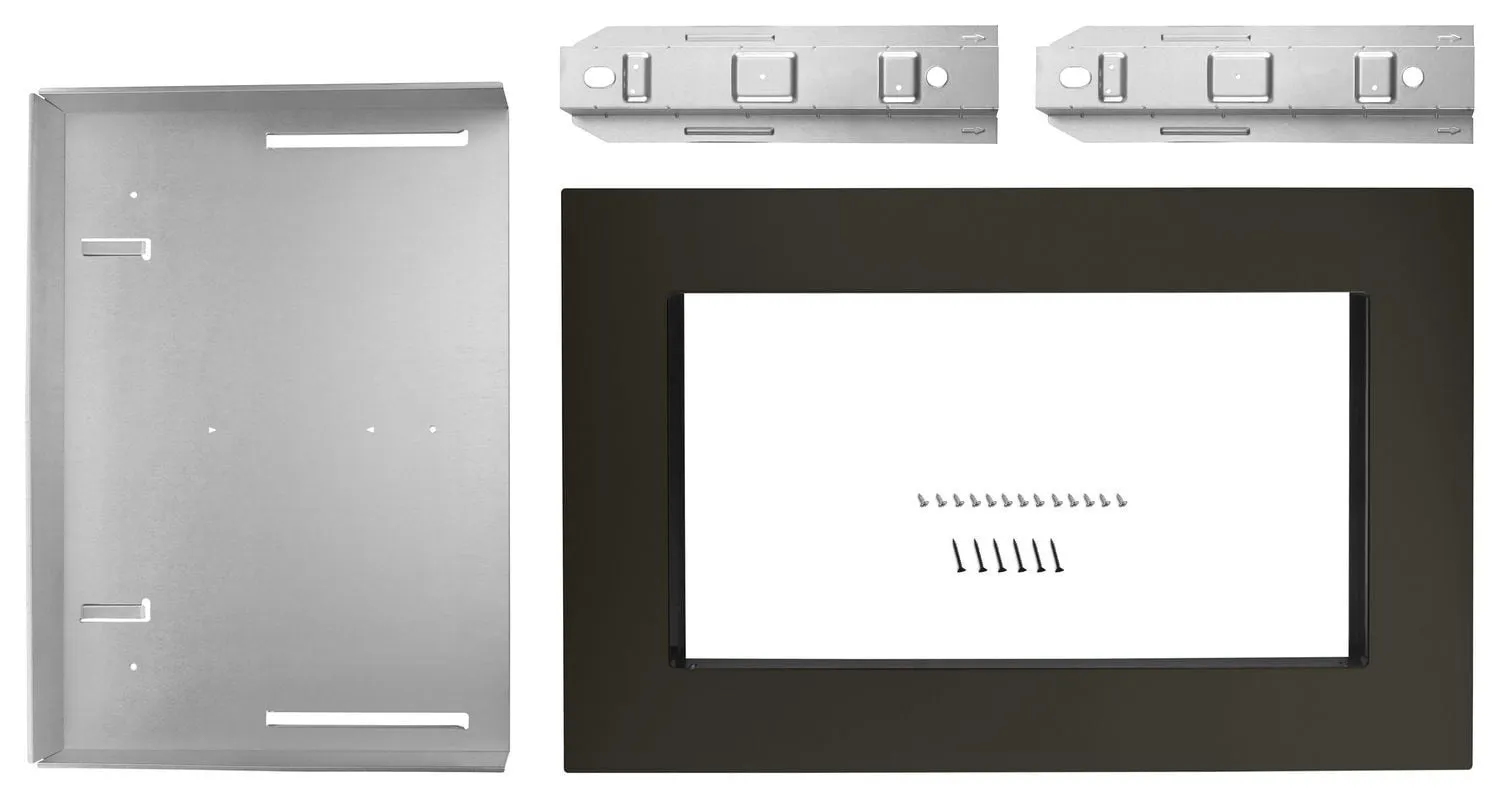Kitchenaid MK2220AV 30 In. Microwave Trim Kit Black Stainless Microwave Accessories microwave mounting hardware kit