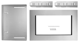 Kitchenaid MKC2157AS 27" Trim Kit For 1.5 Cu. Ft. Countertop Microwave Oven With Convection Cooking - Heritage Stainless Steel Microwave Accessories microwave mounting hardware kit