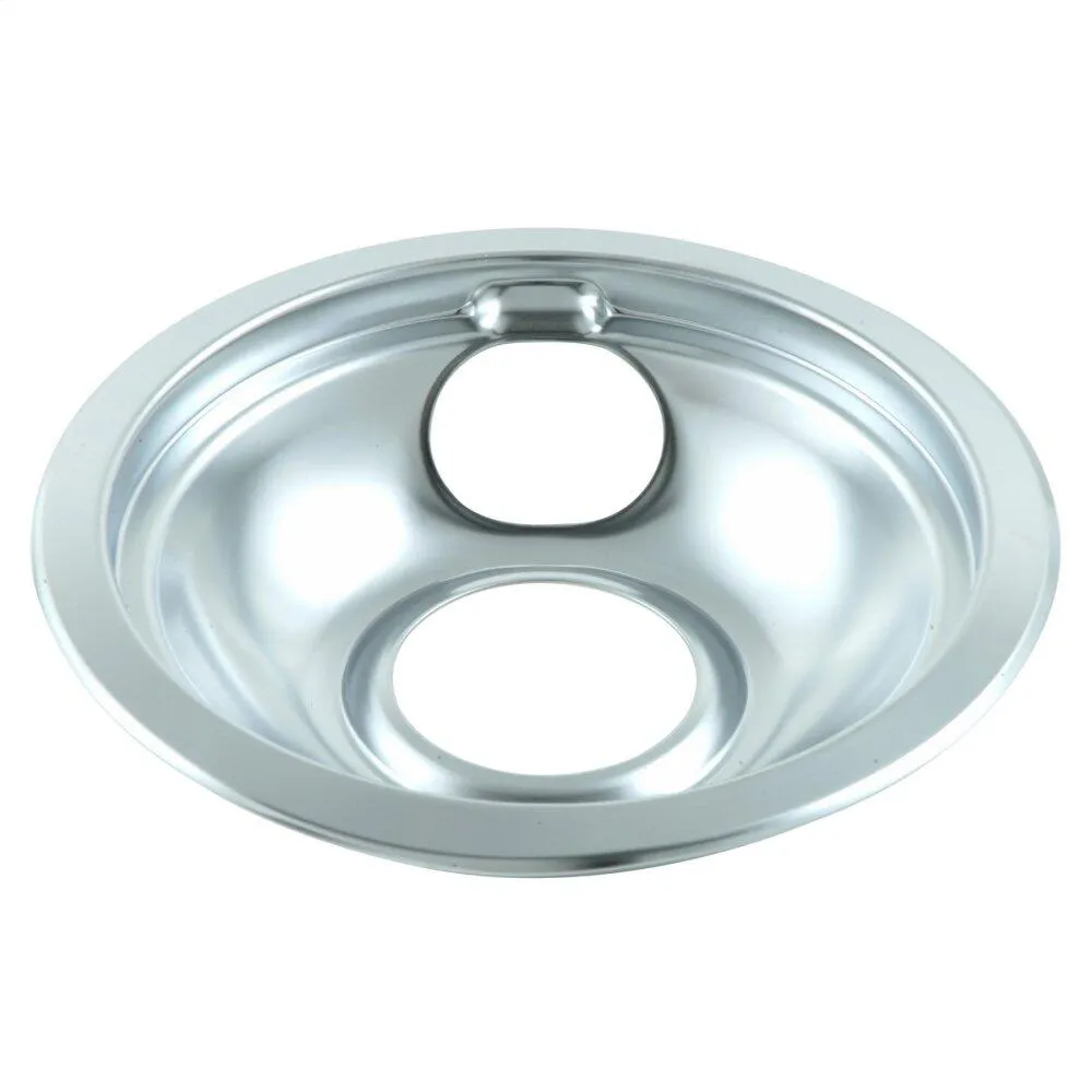 Kitchenaid W10196405RW Electric Range Round Burner Drip Bowl, Chrome - Other Range Accessories drip pans for electric ranges