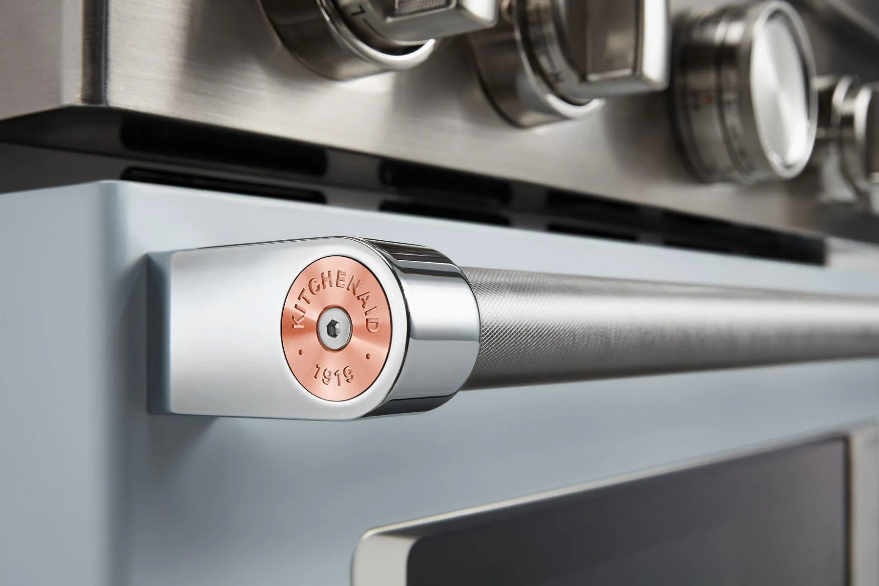 Kitchenaid W11368841CF Kitchenaid Commercial-Style Range Handle Medallion Kit - Copper