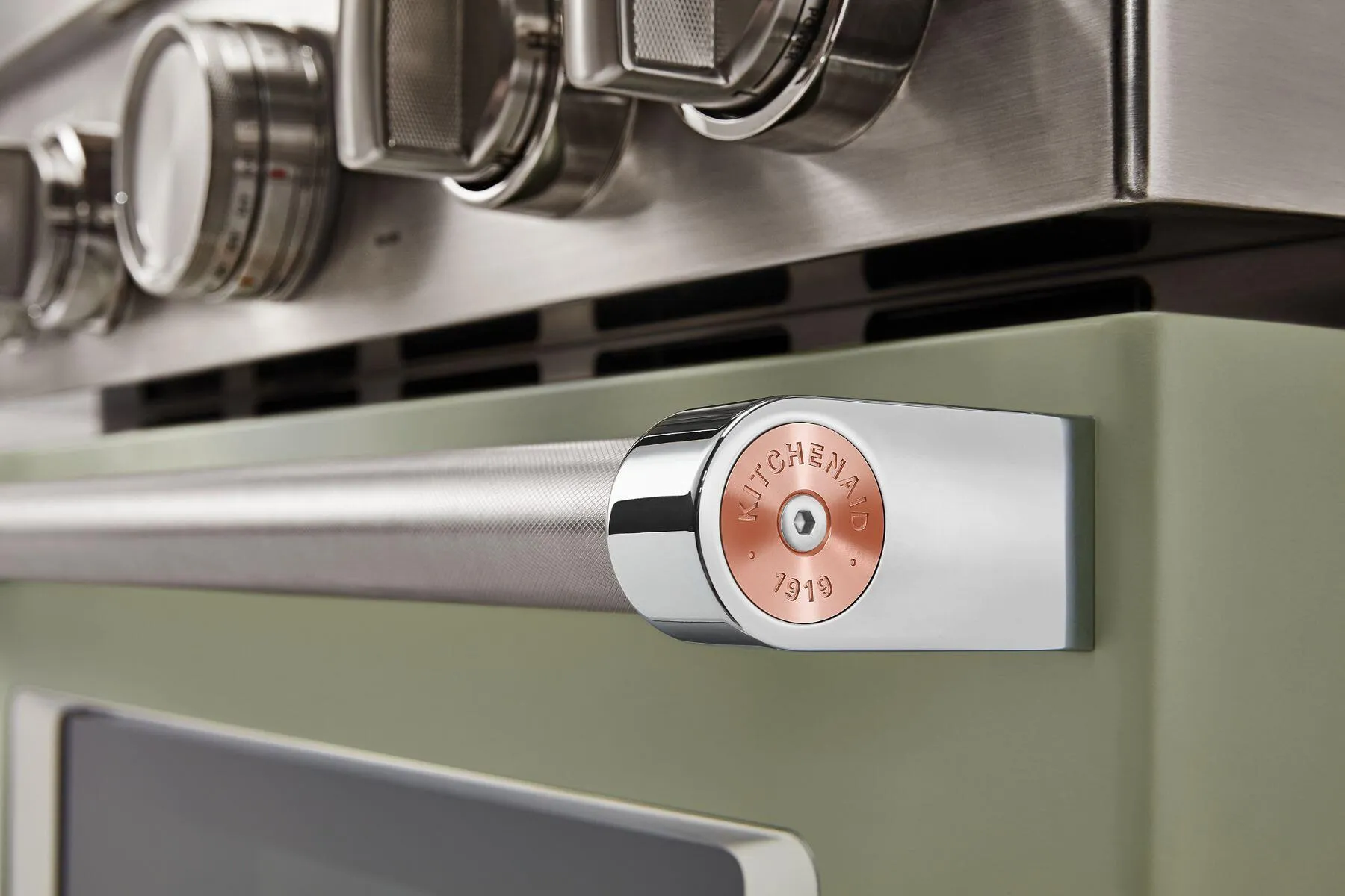 Kitchenaid W11368841CF Kitchenaid Commercial-Style Range Handle Medallion Kit - Copper