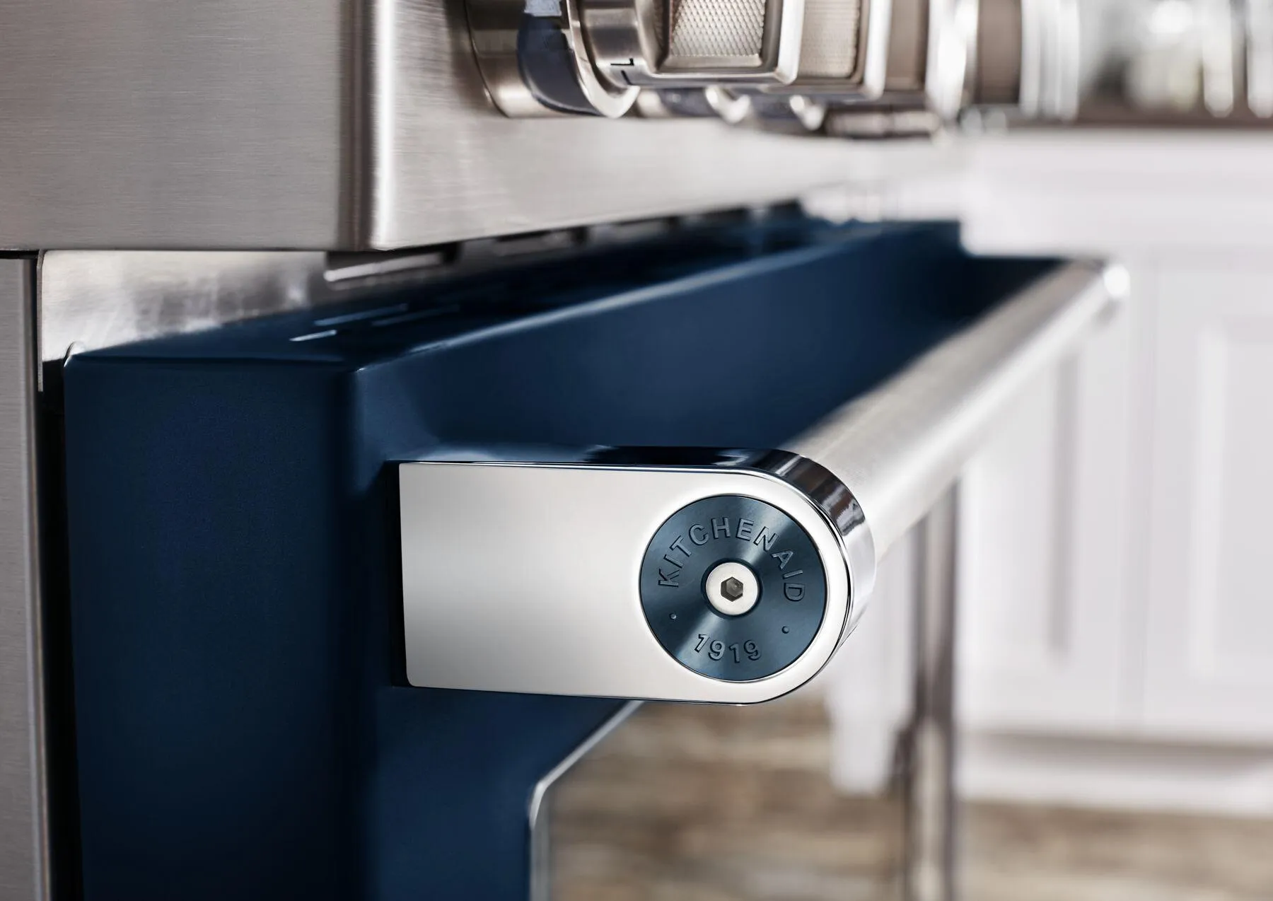 Kitchenaid W11368841DD Kitchenaid Commercial-Style Range Handle Medallion Kit - Dark Blue