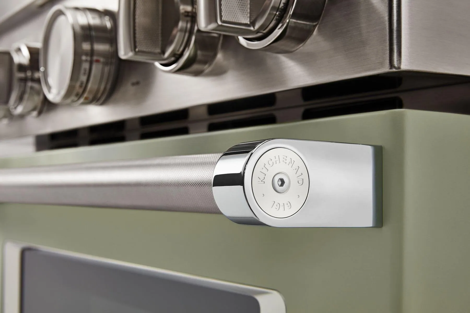 Kitchenaid W11368841MP Kitchenaid Commercial-Style Range Handle Medallion Kit - Mascarpone