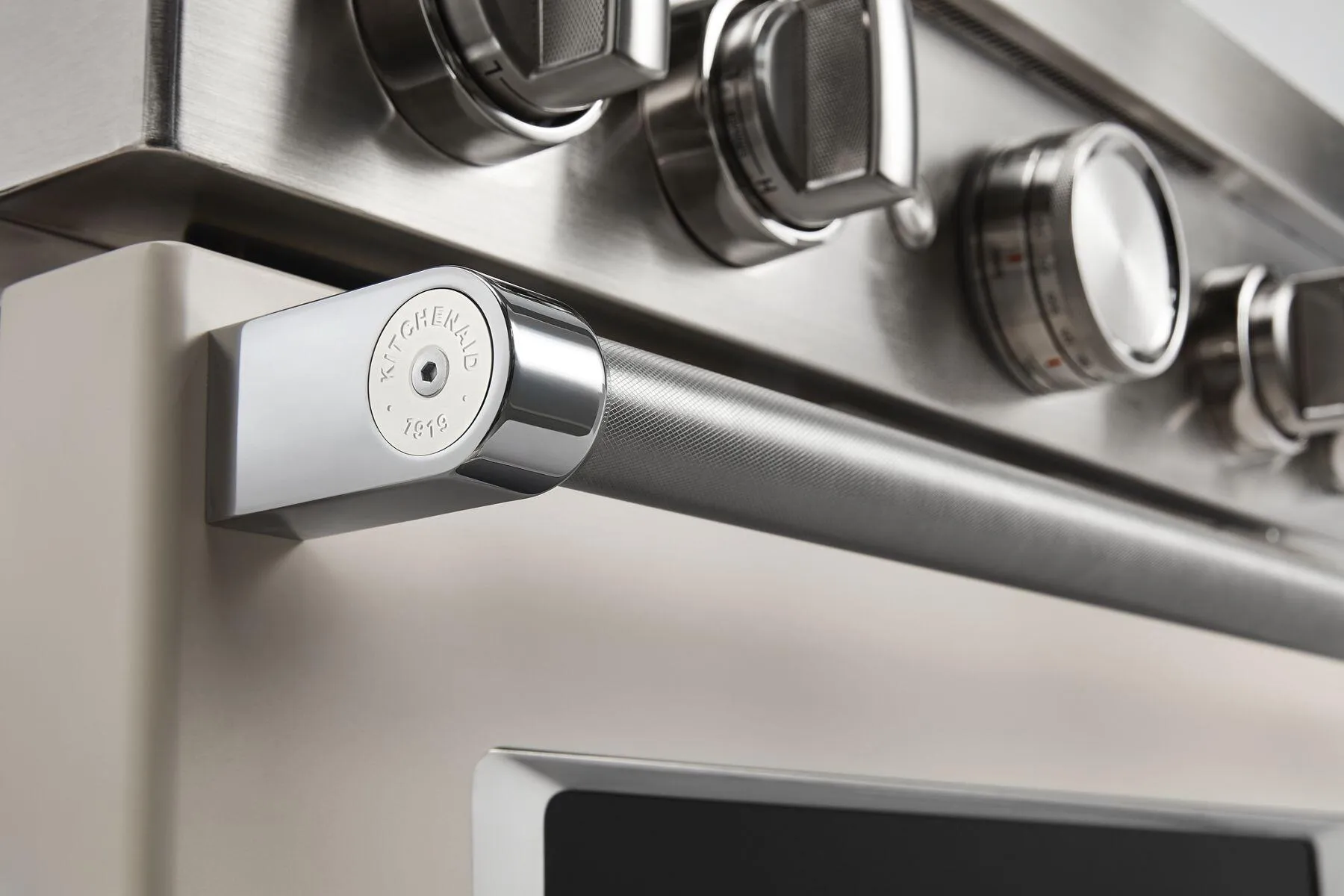 Kitchenaid W11368841MP Kitchenaid Commercial-Style Range Handle Medallion Kit - Mascarpone