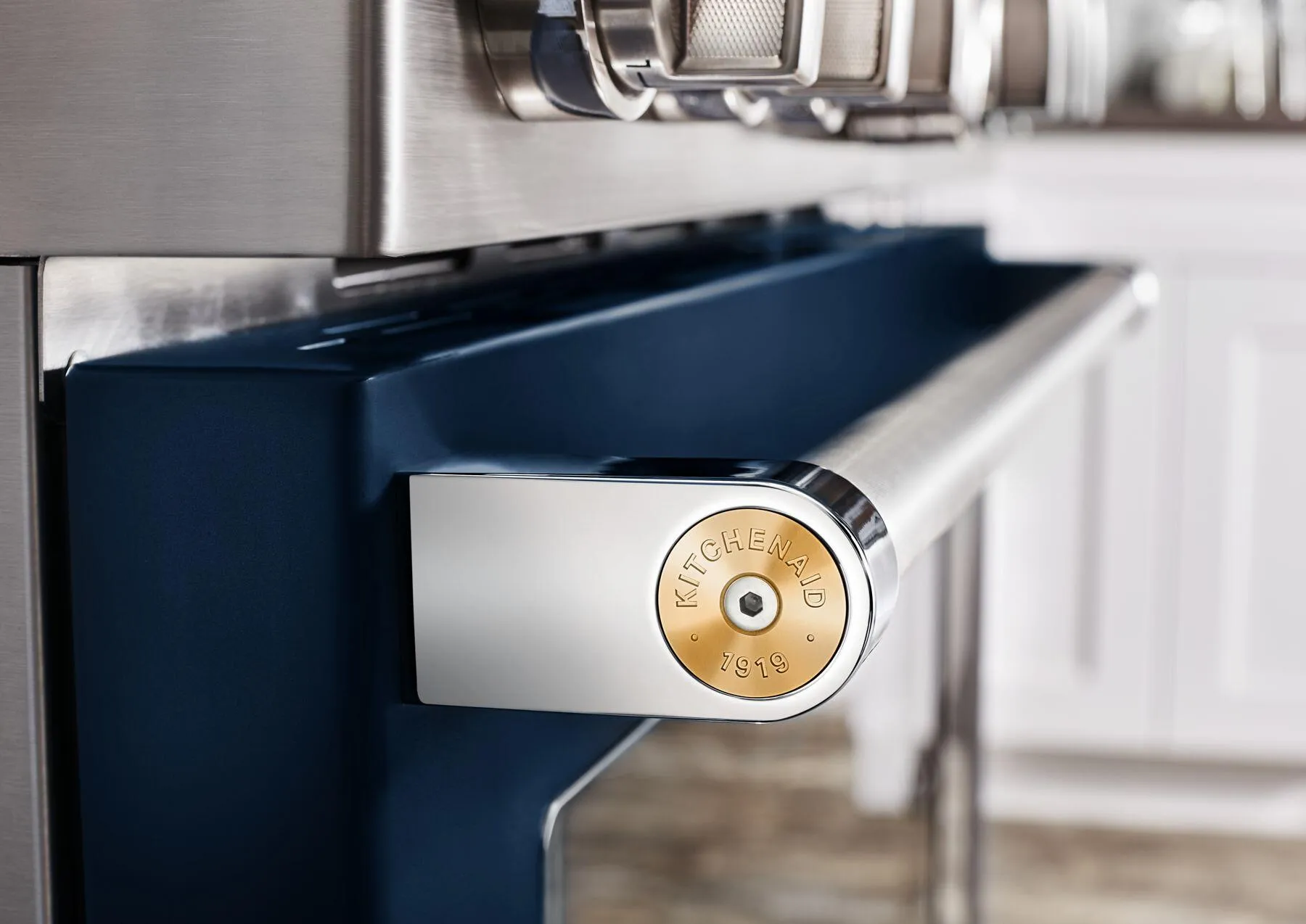 Kitchenaid W11368841NE Kitchenaid Commercial-Style Range Handle Medallion Kit - New Gold