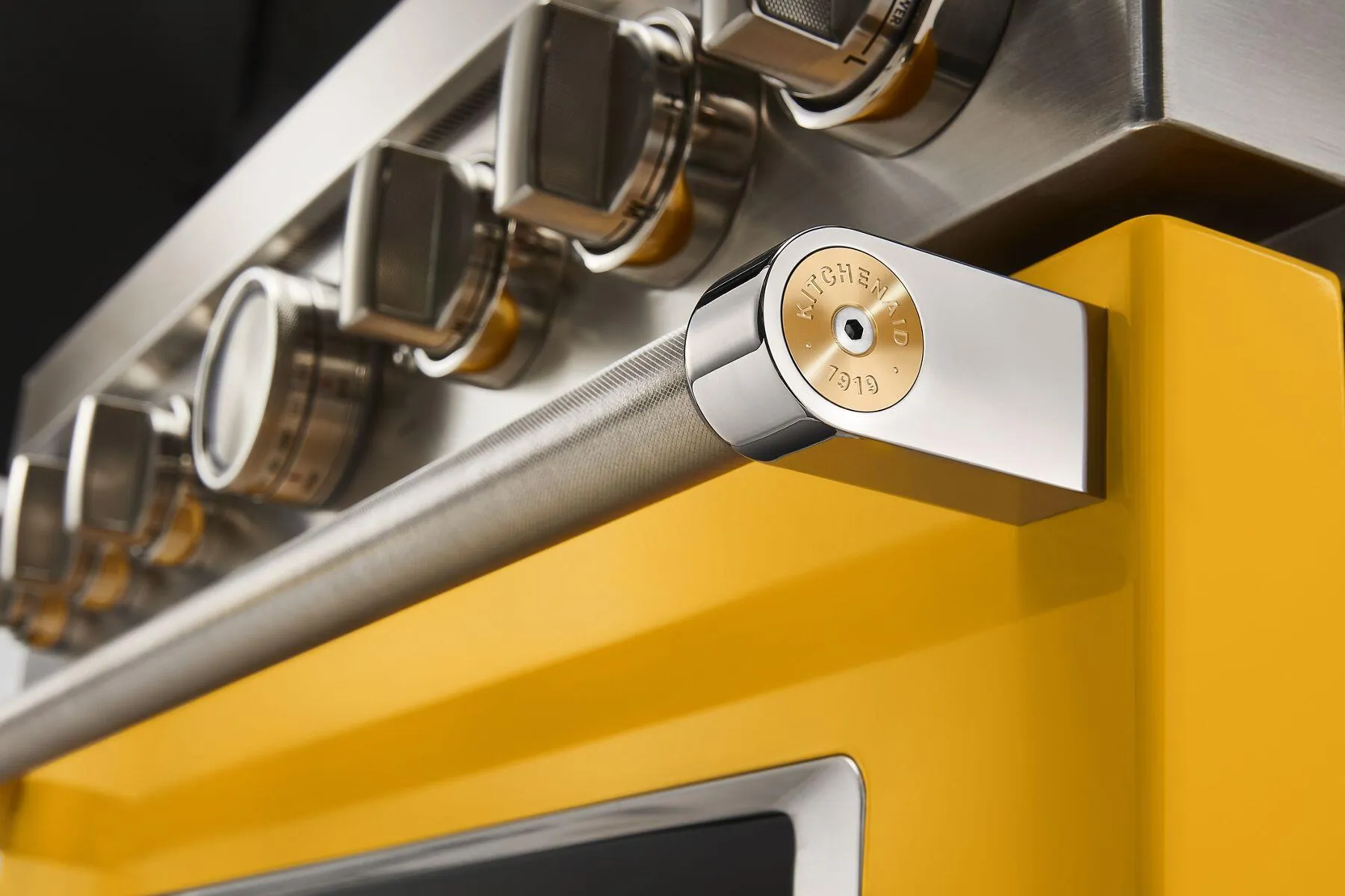 Kitchenaid W11368841NE Kitchenaid Commercial-Style Range Handle Medallion Kit - New Gold