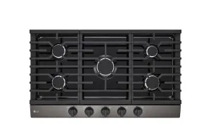 Lg CBGJ3623D 36" Gas Cooktop With Ultraheat&#8482; 20K Btu Burner Gas 4 burner gas range for kitchen