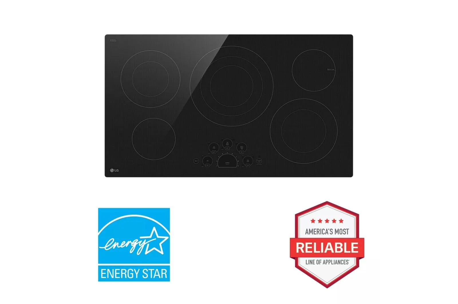 Lg LCE3610SBE 36" Electric Cooktop With Ultraheat&#8482; 3.0Kw Element Electric slide-in electric cooking range
