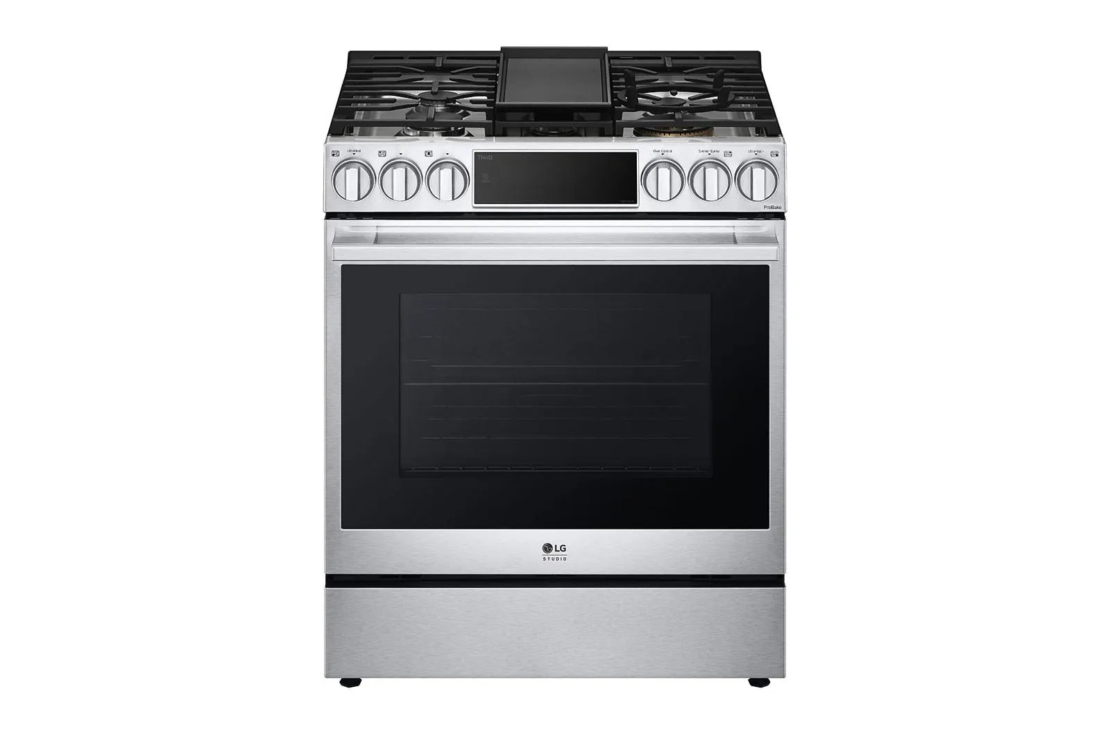 Lg LSDS6338F 6.3 Cu. Ft. Smart Wi-Fi Dual Fuel Slide-In Range With Probake Convection And Easyclean Slide In Ranges front control slide-in stove
