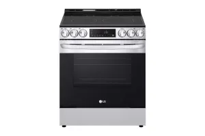 Lg LSEL6333F 6.3 Cu Ft. Smart Wi-Fi Enabled Fan Convection Electric Slide-In Range With Air Fry & Easyclean Slide In Ranges front control slide-in stove