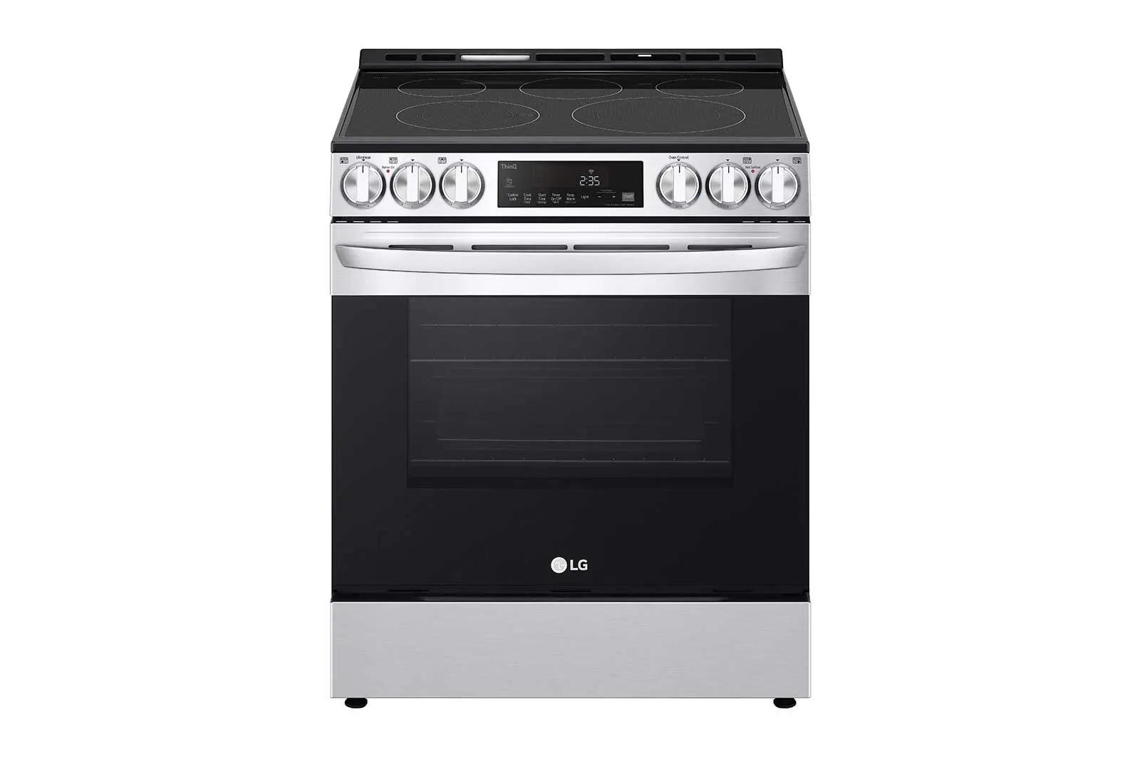 Lg LSEL6333F 6.3 Cu Ft. Smart Wi-Fi Enabled Fan Convection Electric Slide-In Range With Air Fry & Easyclean Slide In Ranges front control slide-in stove