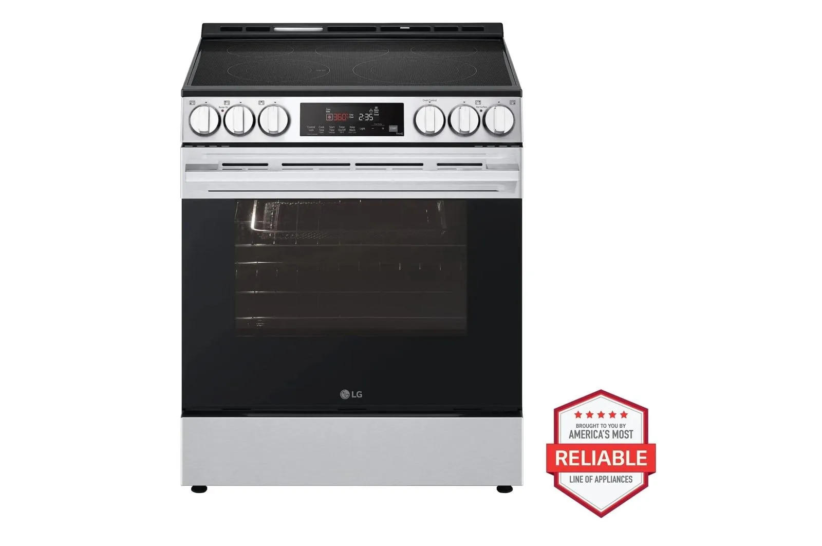 Lg LSEL6333XE 6.3 Cu Ft. Smart Electric Slide-In Range With Air Fry & Easyclean Slide In Ranges front control slide-in stove