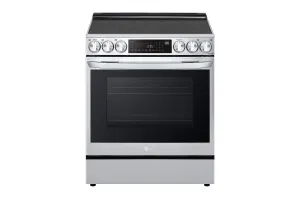 Lg LSEL6335F 6.3 Cu Ft. Smart Wi-Fi Enabled Probake Convection Instaview Electric Slide-In Range With Air Fry Slide In Ranges front control slide-in stove