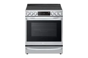 Lg LSEL6337F 6.3 Cu Ft. Smart Wi-Fi Enabled Probake Convection Instaview Electric Slide-In Range With Air Fry Slide In Ranges front control slide-in stove