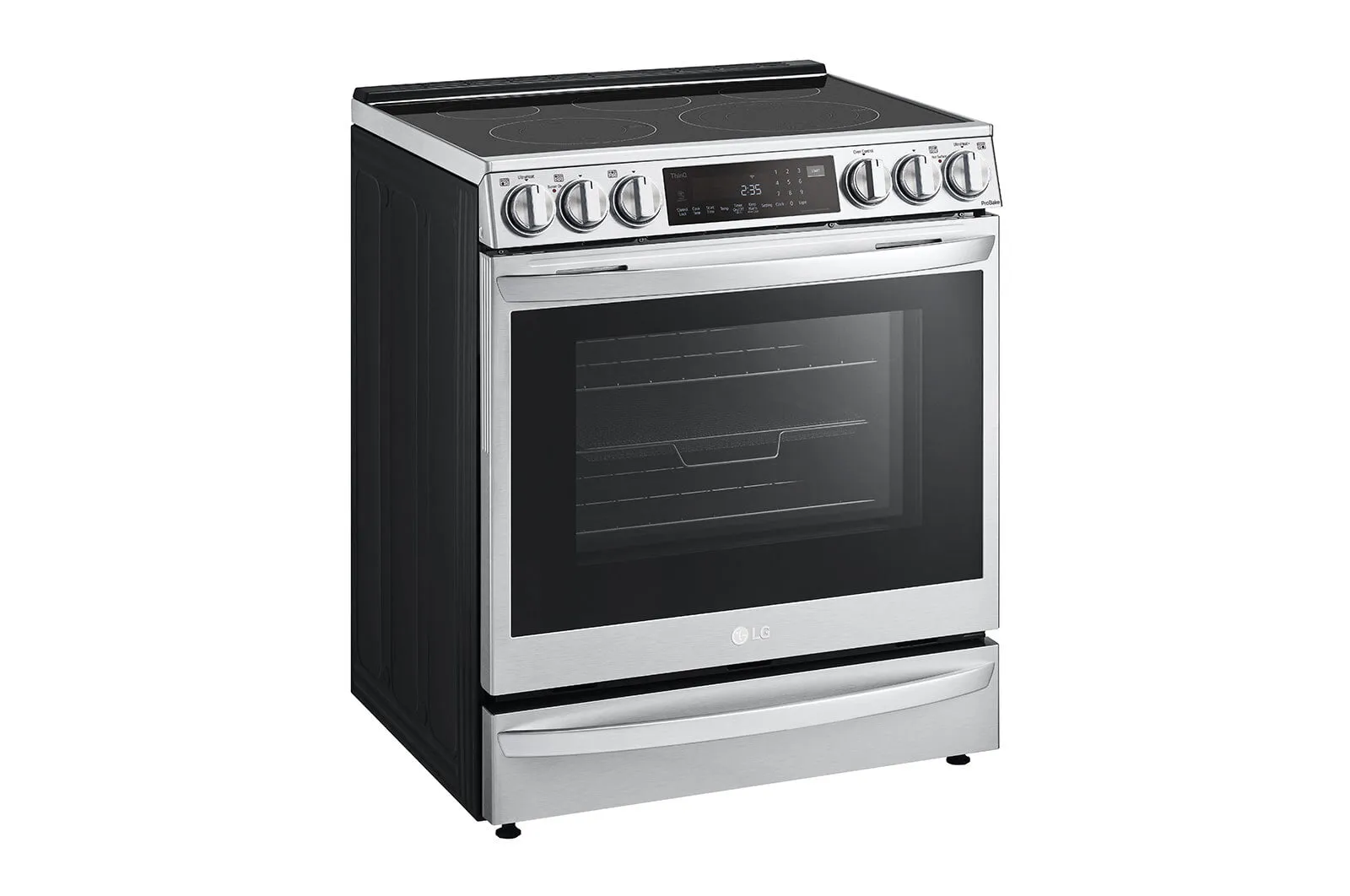 Lg LSEL6337F 6.3 Cu Ft. Smart Wi-Fi Enabled Probake Convection Instaview Electric Slide-In Range With Air Fry